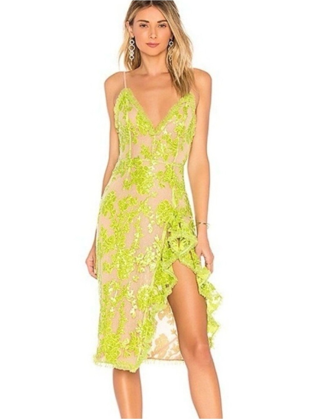 NBD DRAGONFLY MIDI DRESS SIZE SMALL